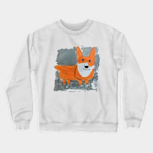 Cute Corgi Kids Drawing Style for Corgi Lovers Gift Crewneck Sweatshirt